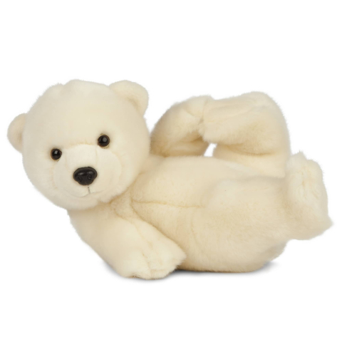 Jocuri si articole copii - Pui de urs polar de pluș 30 cm – Living Nature