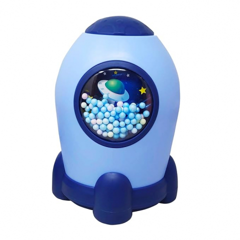 Pusculite - Pusculita pentru monede, model Space, plastic, albastru, 16 cm