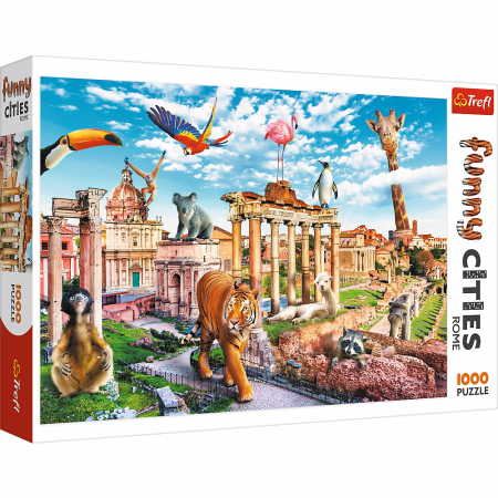 Puzzle Trefl adulti - Puzzle 1000 Orase Amuzante, Roma Salbatica 