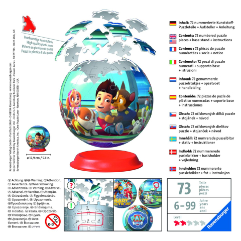 PUZZLE 3D GLOB PATRULA CATELUSILOR [2]