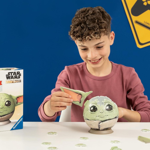 PUZZLE 3D GLOB STAR WARS THE MANDALORIAN GROGU CU URECHI [3]