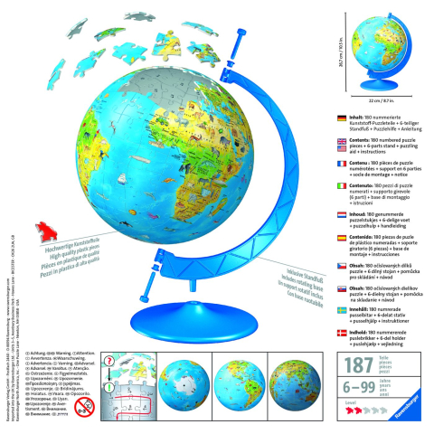 PUZZLE 3D GLOBUL PAMANTESC [5]