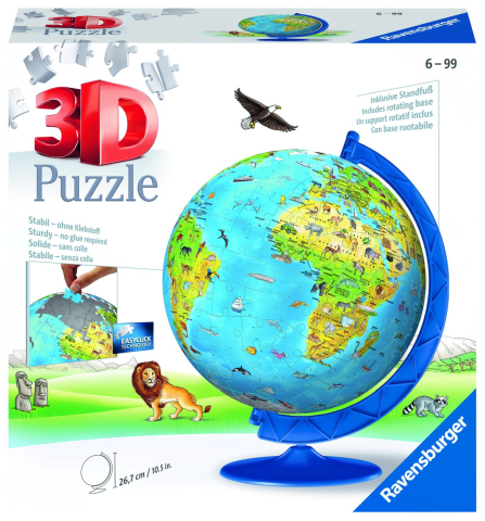 Puzzle personaje - PUZZLE 3D GLOBUL PAMANTESC