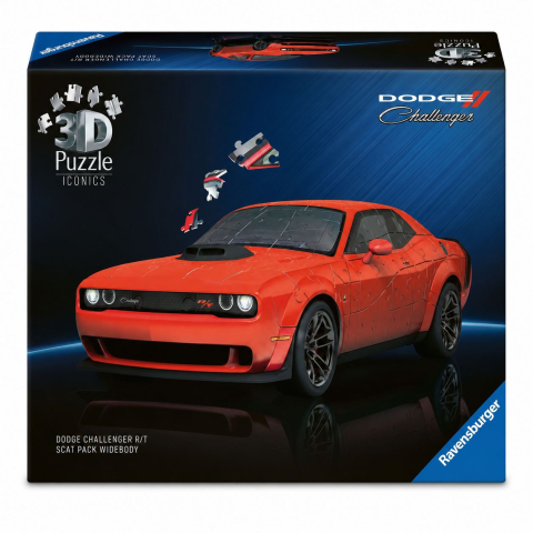 Puzzle personaje - PUZZLE 3D ICONICS DODGE CHALLENGER RT SCAT PACK WIDEBODY