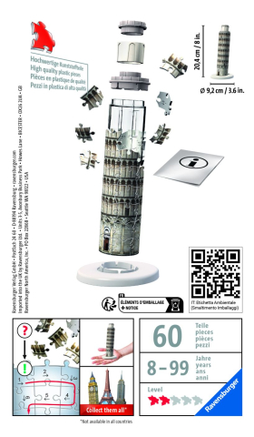PUZZLE 3D MINI TURNUL DIN PISA [3]