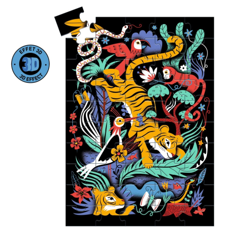 Puzzle 3D Saltul Tigrului, Djeco [1]