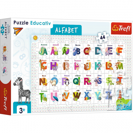 Jocuri si articole copii - PUZZLE 44 Educațional Alfabetul
