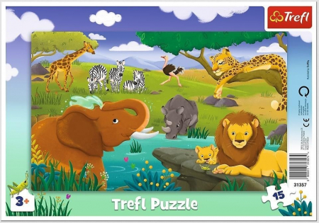 Puzzle copii 3-6 ani - Safari Jungle Puzzle Plansa