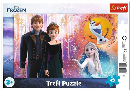 Puzzle copii 3-6 ani - Frozen Puzzle 15 Piese