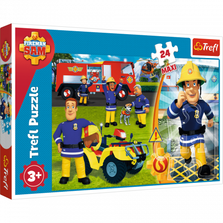 Puzzle personaje - Pompierul Sam Puzzle Maxi