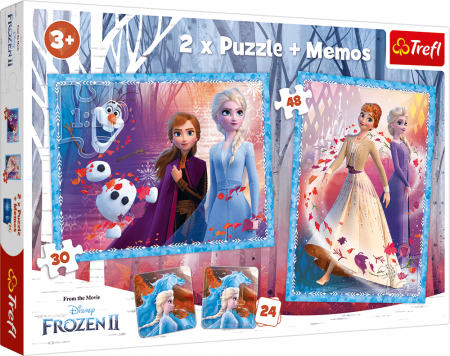 Puzzle copii 3-6 ani - Frozen Memos Puzzle Carton