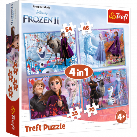 Puzzle personaje - Frozen2 4in1 Puzzle
