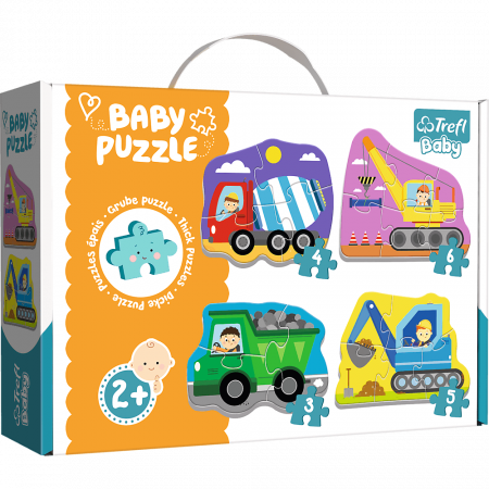 Jocuri si articole copii - Baby Puzzle Vehicule 4in1