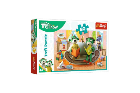 Puzzle - Puzzle carton 60 piese,Treflikow-Rodzina,+4 ani