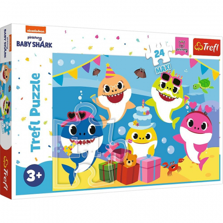 Jocuri si articole copii - Baby Shark Puzzle Maxi