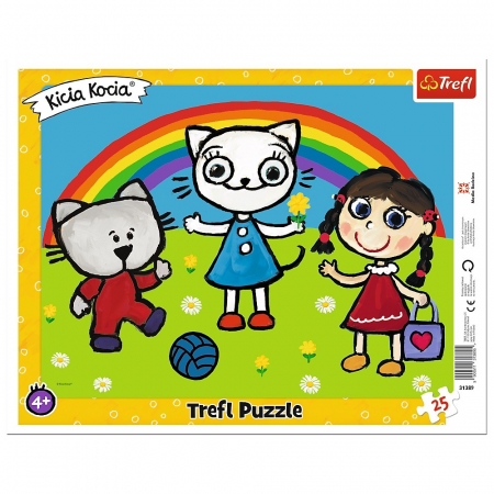 Jocuri si articole copii - Kitty Puzzle 25 Piese