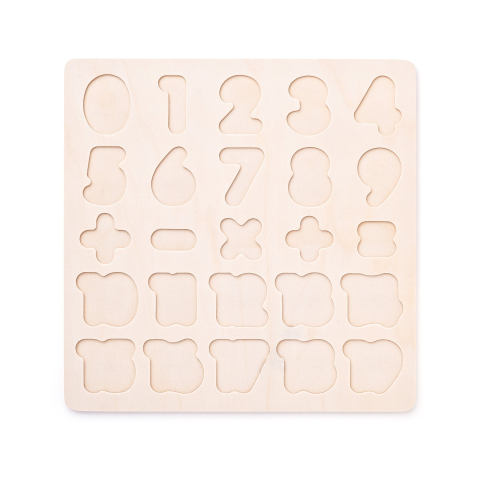 Puzzle din lemn – Matematică și numere 1–20, 25 piese educative [1]