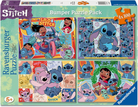 Puzzle - PUZZLE DISNEY STITCH 4X100