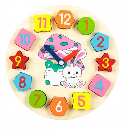 Puzzle - Puzzle Educativ Ceas Lemn| AtelierulFamiliei