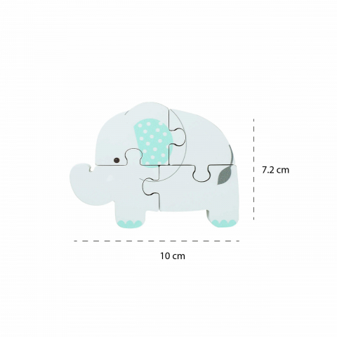 Puzzle elefant din lemn, Orange Tree Toys [3]