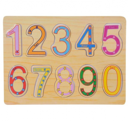 Puzzle - Puzzle Numere Lemn 1-10| AtelierulFamiliei