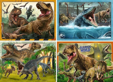PUZZLE JURASSIC WORLD BUMPER PACK 4X100 [1]
