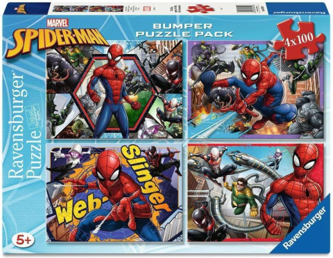 Puzzle - PUZZLE MARVEL SPIDER MAN 4X100