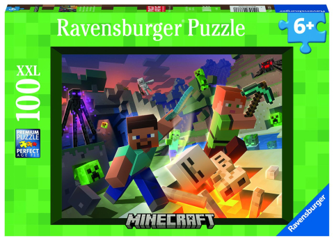 Jocuri si articole copii - PUZZLE MINECRAFT 100 XXL