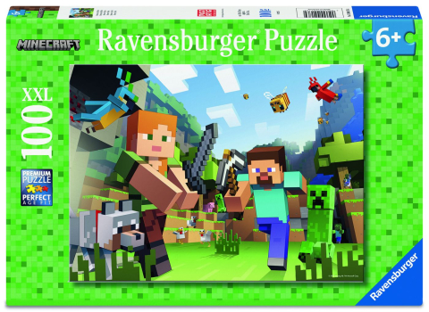 Jocuri si articole copii - PUZZLE MINECRAFT 100 XXL