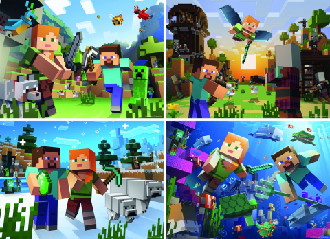 PUZZLE MINECRAFT 4IN1 [1]