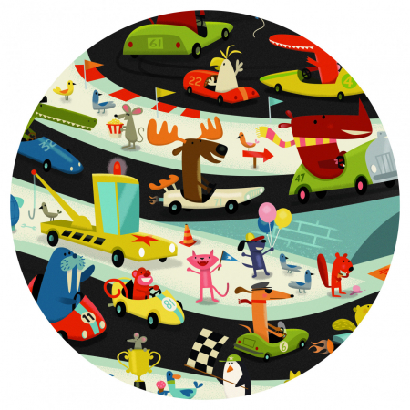 Puzzle Observație Djeco, Raliul Mașinilor [1]