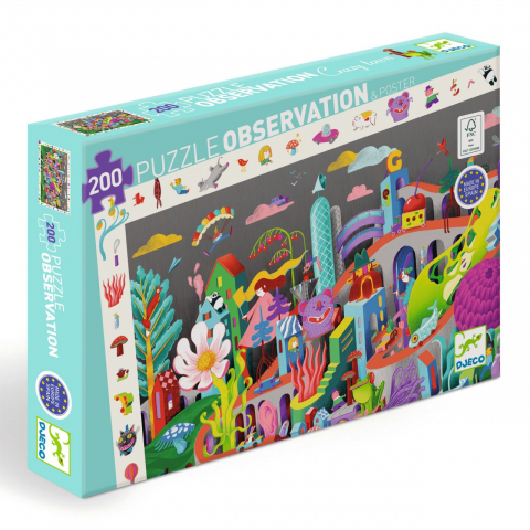 Puzzle copii - Puzzle pentru copii Nebunia din oras,200 piese,61x38 cm,+4 ani