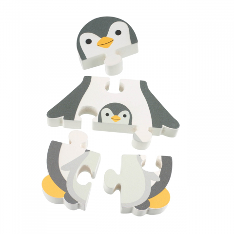 Jocuri si articole copii - Puzzle Pinguin din lemn, Orange Tree Toys