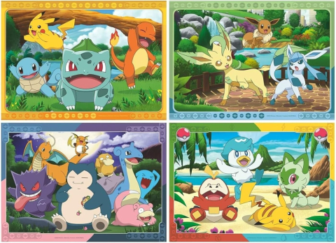 PUZZLE POKEMON BUMPER PACK 4X100 [1]