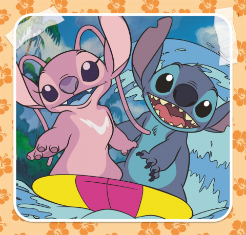 PUZZLE SUPER COLOR DISNEY 3X48 STITCH CLEMENTONI [3]
