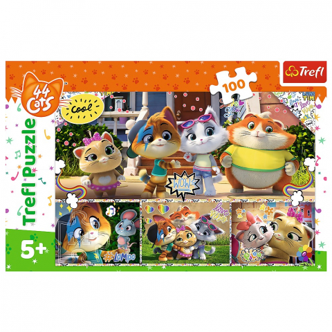 PUZZLE TREFL 100 44 PISICI PRIETENII [2]