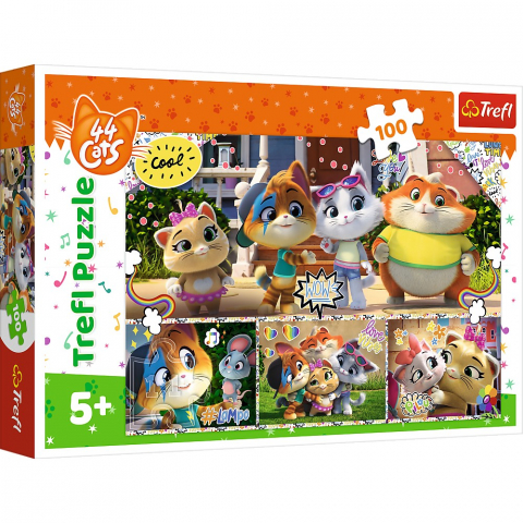 PUZZLE TREFL 100 44 PISICI PRIETENII [0]