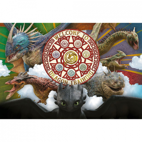 PUZZLE TREFL 100 CUM SA ITI DRESEZI DRAGONUL DRAGONI IN ACTIUNE [1]