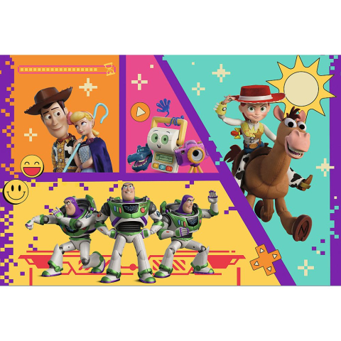 PUZZLE TREFL 100 DISNEY PIXAR TOY STORY 5 JUCARII IN ACTIUNE CU POSTER INCLUS [1]