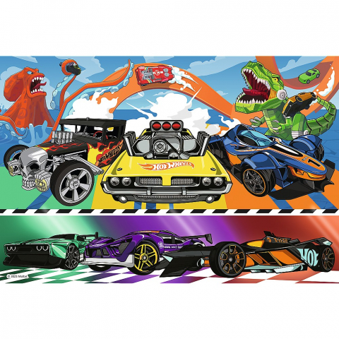 Puzzle Trefl 100, Hot Wheels - Mașinile de Curse [1]