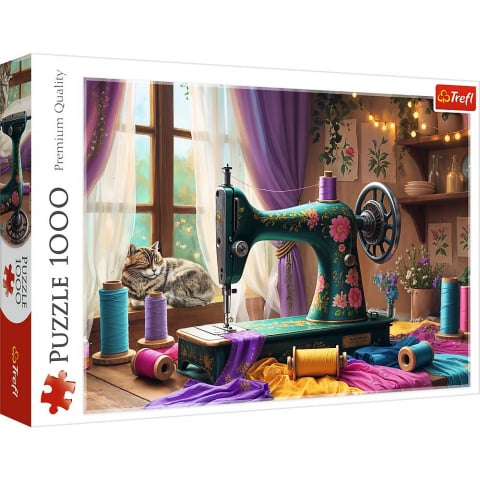 Jocuri si articole copii - PUZZLE TREFL 1000 ATELIERUL DE CUSUT