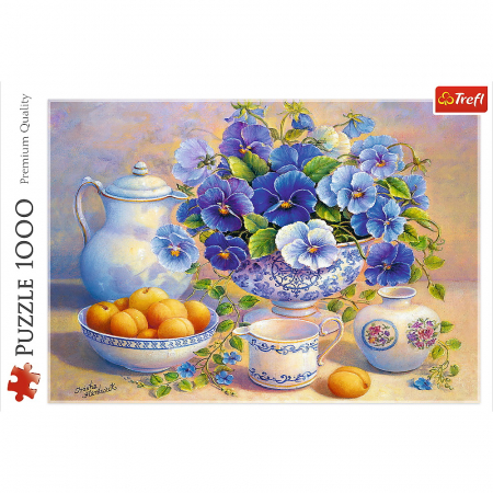 Puzzle Trefl 1000 Buchet Albastru  [2]