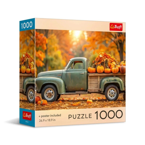 Puzzle personaje - PUZZLE TREFL 1000 COLECTIA SUA CAMION DE TOAMNA POSTER INCLUS