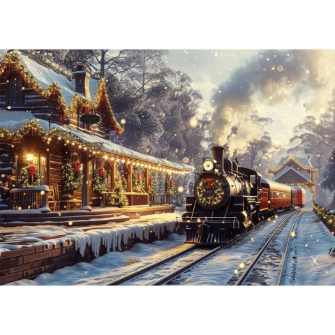 PUZZLE TREFL 1000 COLECTIA SUA CHRISTMAS EXPRESS POSTER INCLUS [1]