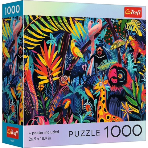 Puzzle personaje - PUZZLE TREFL 1000 COLECTIA SUA IN JUNGLA POSTER INCLUS