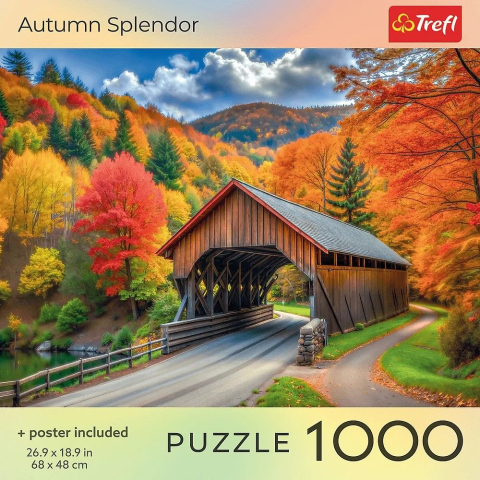 PUZZLE TREFL 1000 COLECTIA SUA SPLENDOAREA TOAMNEI POSTER INCLUS [2]