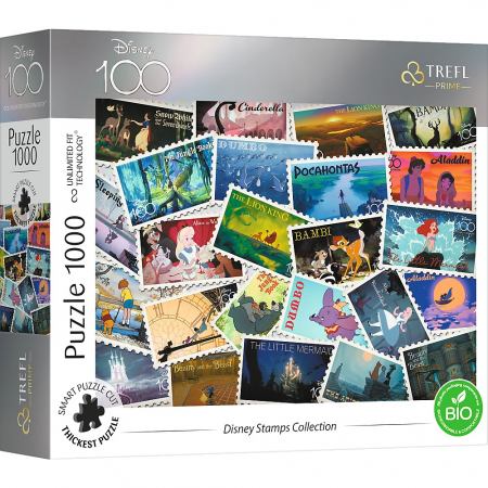 Puzzle Trefl adulti - Puzzle Trefl 1000 Disney 100 Timbrele Disney 