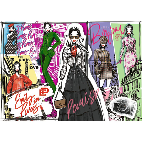 PUZZLE TREFL 1000 EMILY LA PARIS INSPIRATIE IN MODA [1]