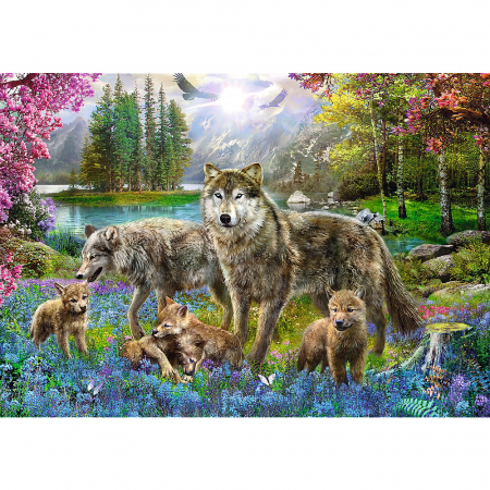 Puzzle Familie Lupi, 1000 piese [2]