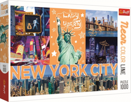 Puzzle Trefl adulti - Puzzle Trefl 1000 New York Neon 